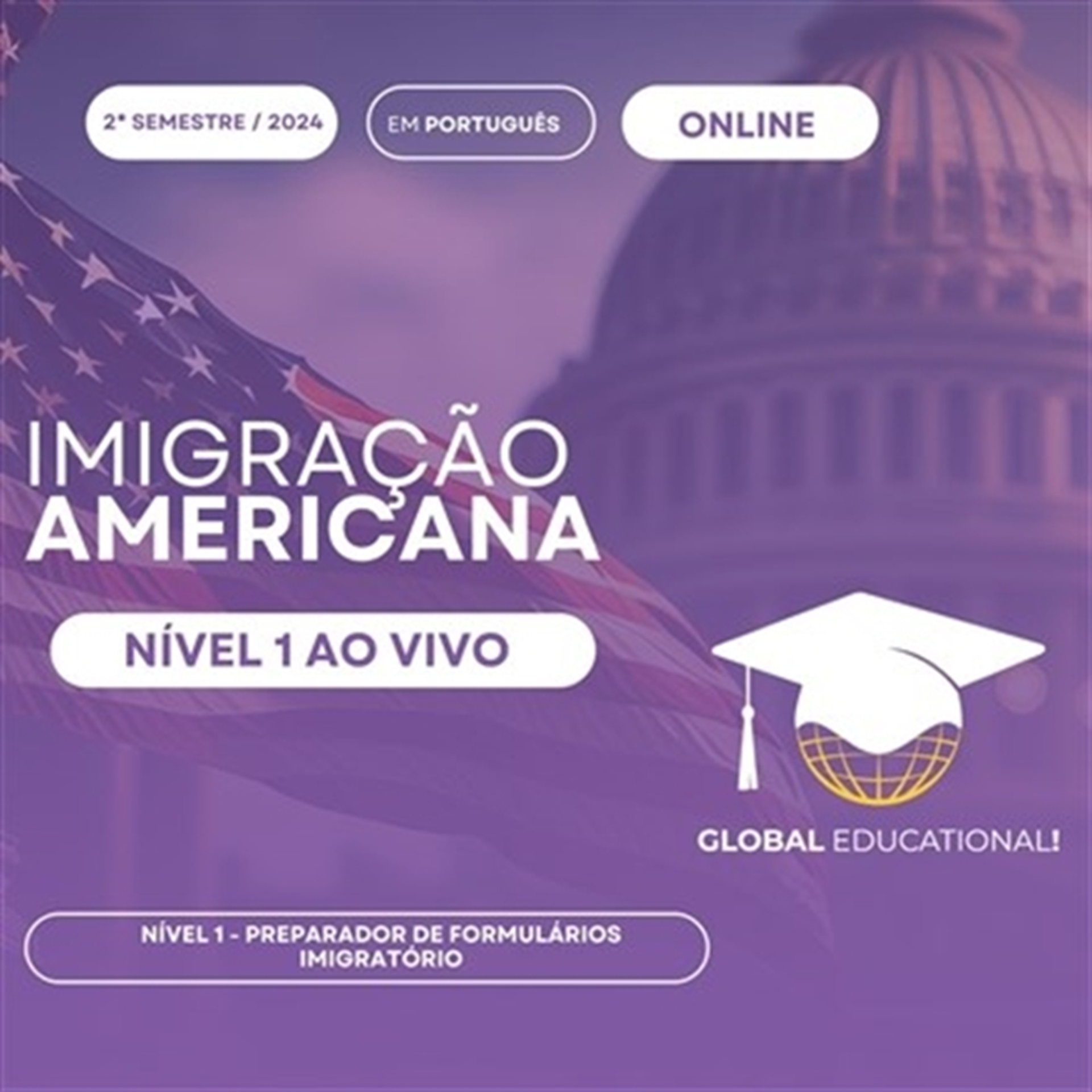 NIVEL 1 PARALEGAL AMERICANO - AO VIVO!